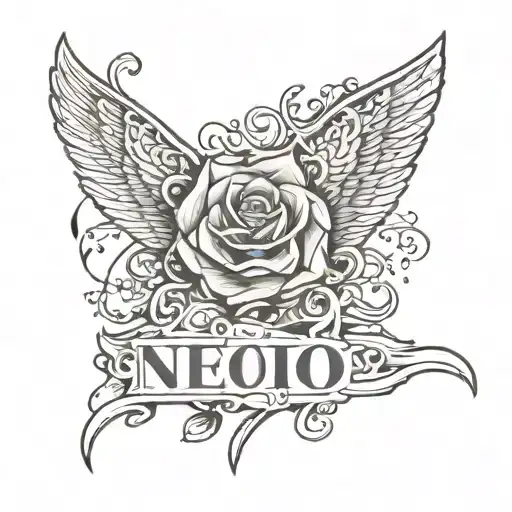 name and date tattoo design idea