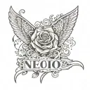 name and date tattoo design idea