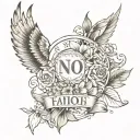 name and date tattoo design idea