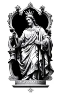 king david statue tattoo design idea