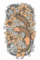 Koi Fish tattoo design idea