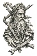 Saint Andrew  tattoo design idea