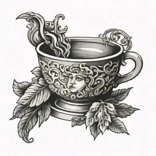Bowl of Hygeia tattoo design idea