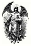 Saint Raphael tattoo design idea