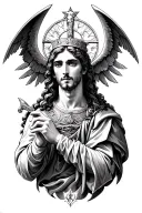 Saint Raphael tattoo design idea