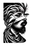 optical illusion brings beezer styles. tattoo design idea