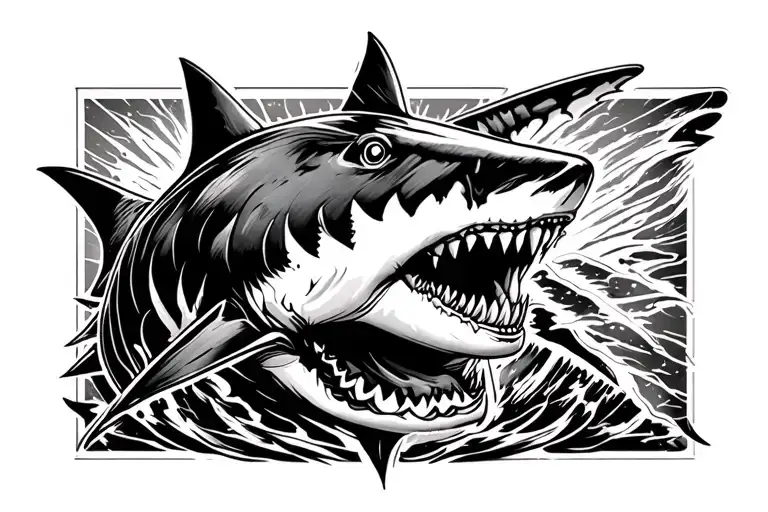 chest shark tattoo design similar to conor mcgregor chest tattoo tattoo design idea