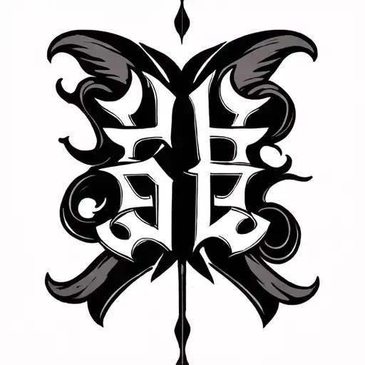 अम्मा बाबा, this words should be printed on my forearm, words should interconnected with each other like overlapping  tattoo design idea