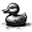 10-4 Rubber Ducky tattoo design idea