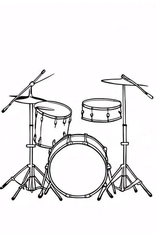 dominican Republic drum set intertwined tattoo design idea