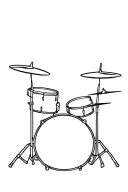 dominican Republic drum set intertwined tattoo design idea