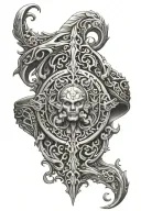 maliketh Elden ring tattoo design idea