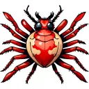 "LUV BUG" "LUV BUG" "LUV BUG" a hart shaped bug with a huge stinger tattoo design idea