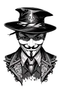 anonymous Hacker tattoo design idea