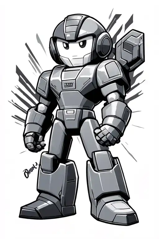 megaman tattoo design idea