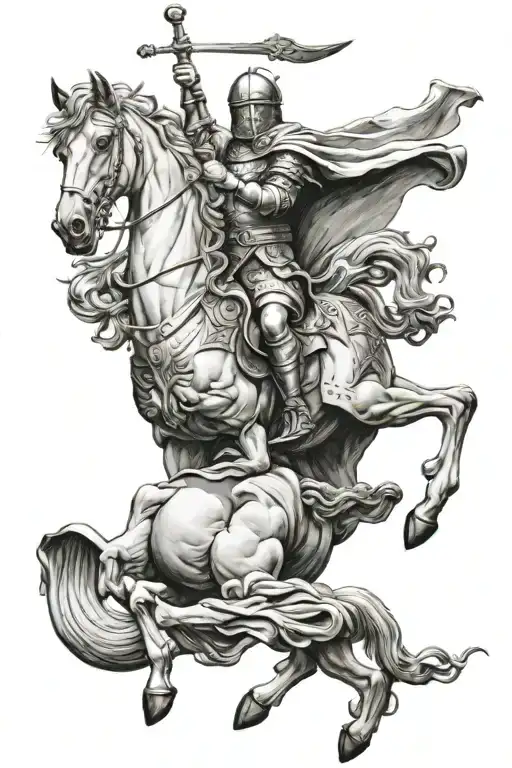 Saint George tattoo design idea
