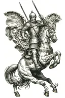 Saint George tattoo design idea