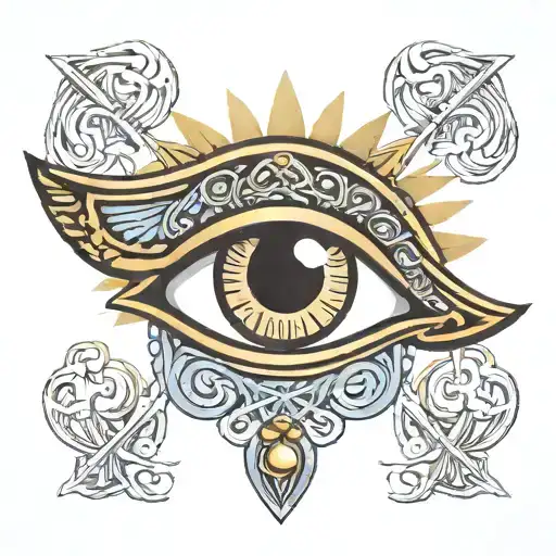 eye of horus tattoo design idea
