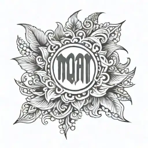 maan Neeva Matt Ucchi in Punjabi Word tattoo design idea