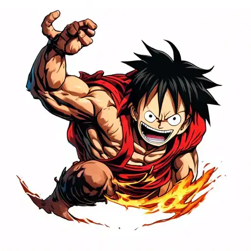 kaido vs luffy gear 5 tattoo design idea