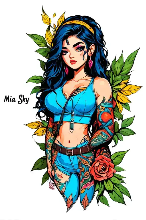 code morse of this names: Mia; Sky; Lexa tattoo design idea