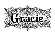 the name, Gracie, G and a fancy calligraphy thought with filigree incorporated in the design to give it a elegant  look tattoo design idea