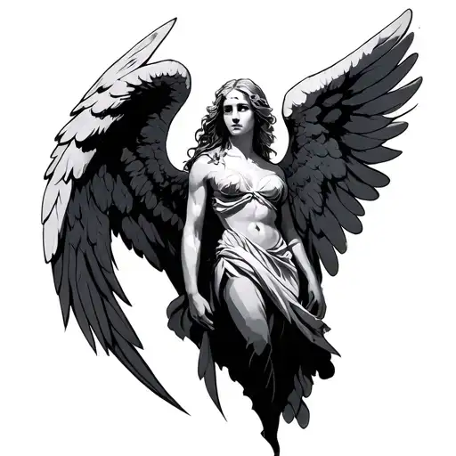 Protector Angel tattoo design idea