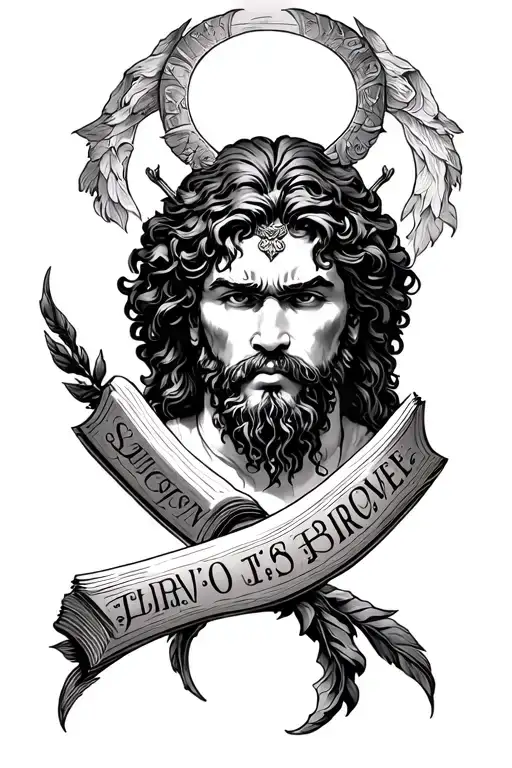 samson bible tatto tattoo design idea