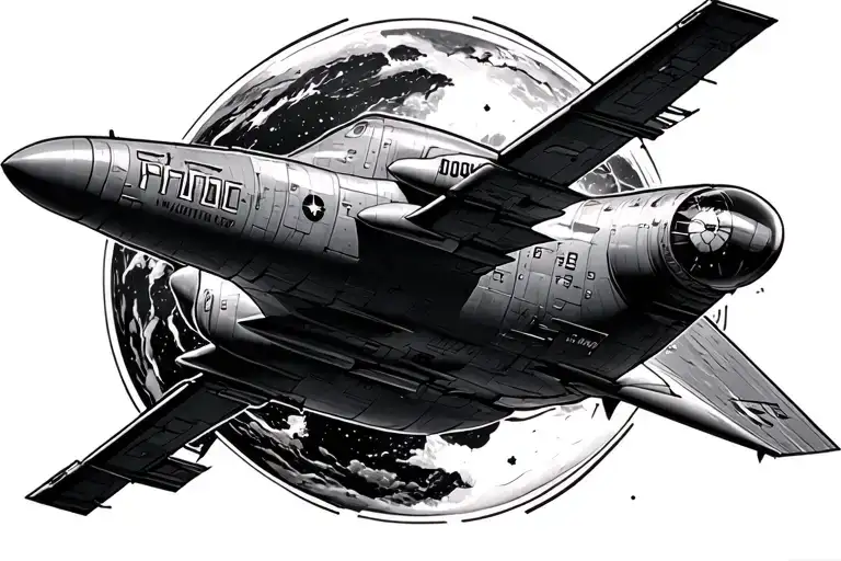 Aerospace tattoo design idea