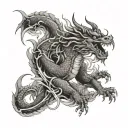 japanese dragons yakuza dragon sleeve tattoo design idea