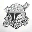starwars patchwork tattoo tattoo design idea
