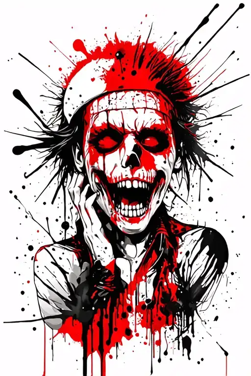 punk rock hermit no love tattoo design idea