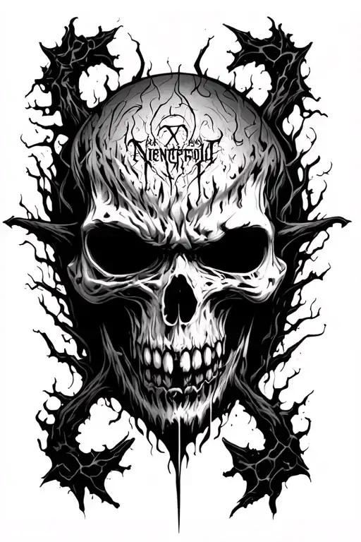 avenged sevenfold nightmare album cover tattoo design idea