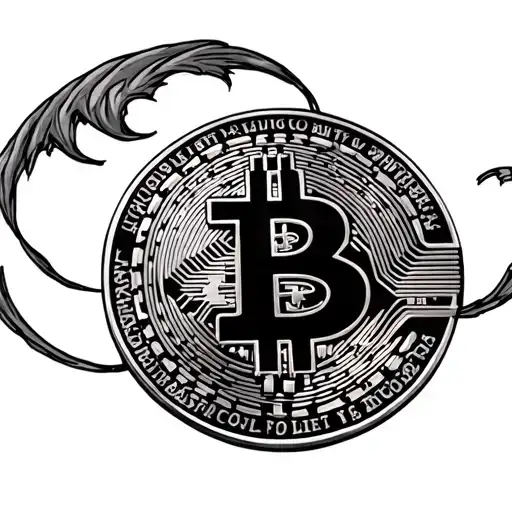 xrp cryptocurrency tattoo design idea