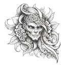 On Triceps tattoo design idea