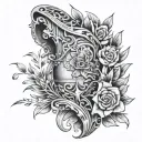 On Triceps tattoo design idea