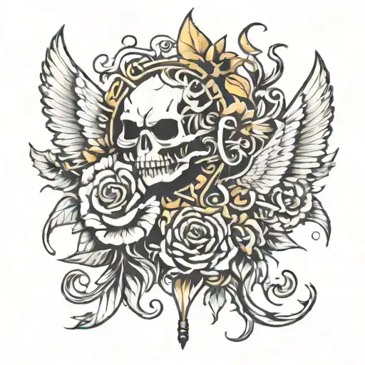 tatto for trio freinds   tattoo design idea