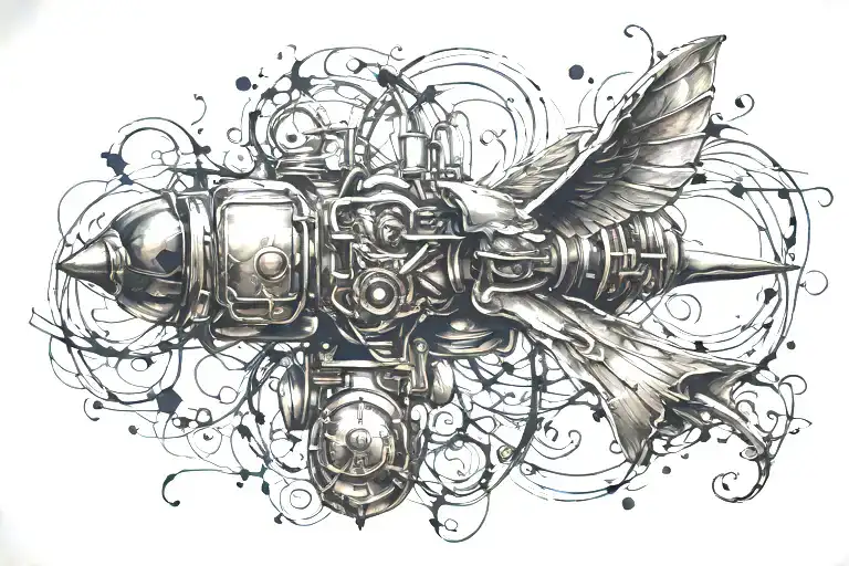oil tattoo design idea