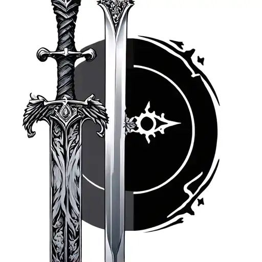 Sword Of St Michael tattoo design idea