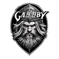 "GABBY" viking warrior tattoo design idea