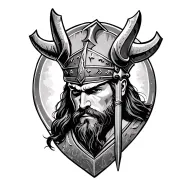 "GABBY" viking warrior tattoo design idea
