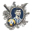 Naples and Boca Juniors tattoo design idea