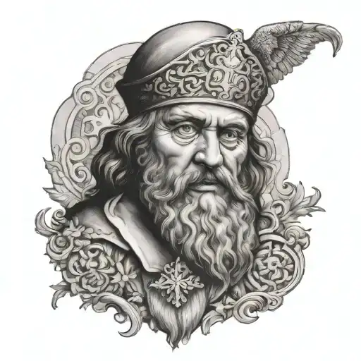 Micro realism tattoo with Ivan the terrible  tattoo design idea