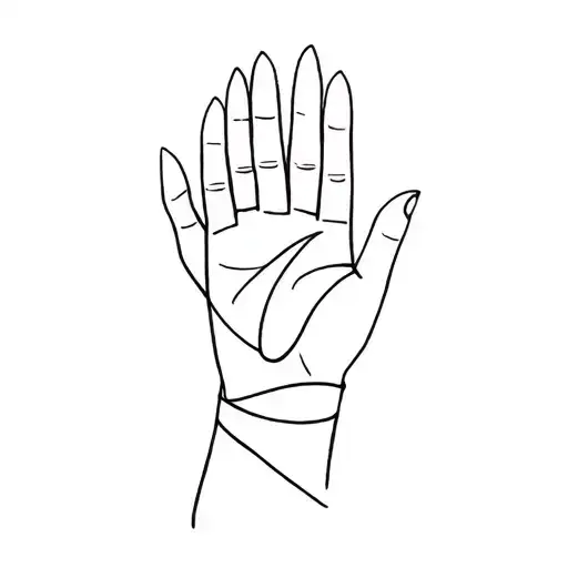 hand jnana mudra tattoo design idea