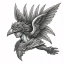 Icarus tattoo design idea