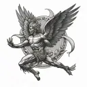 Icarus tattoo design idea