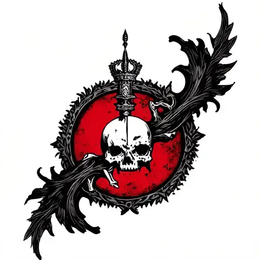 russia round logo incorporated tattoo design idea