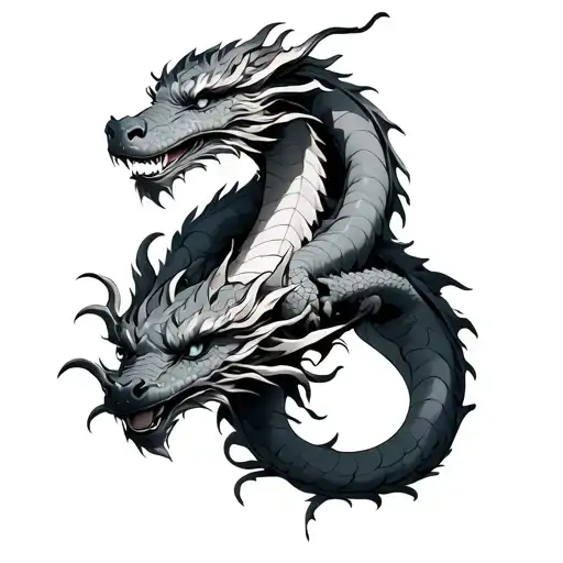 Dragon Wrapped Around Arm tattoo design idea