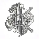 1971 in 1971 in Roman Numerals tattoo It tattoo design idea