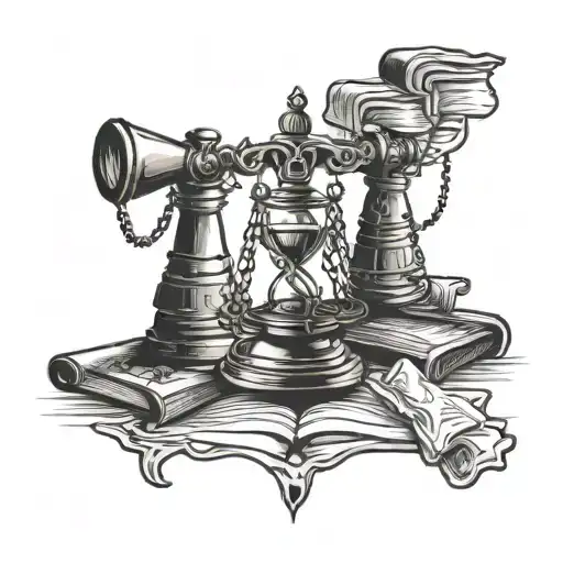 lawyer themed tattoo tattoo design idea